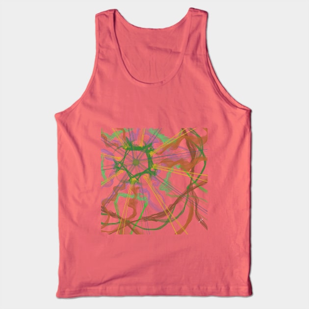 Transparent background, modern and colorful strokes Tank Top by Briandefo